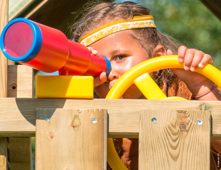 Jungle Sierra | Wooden climbing frame with double swing